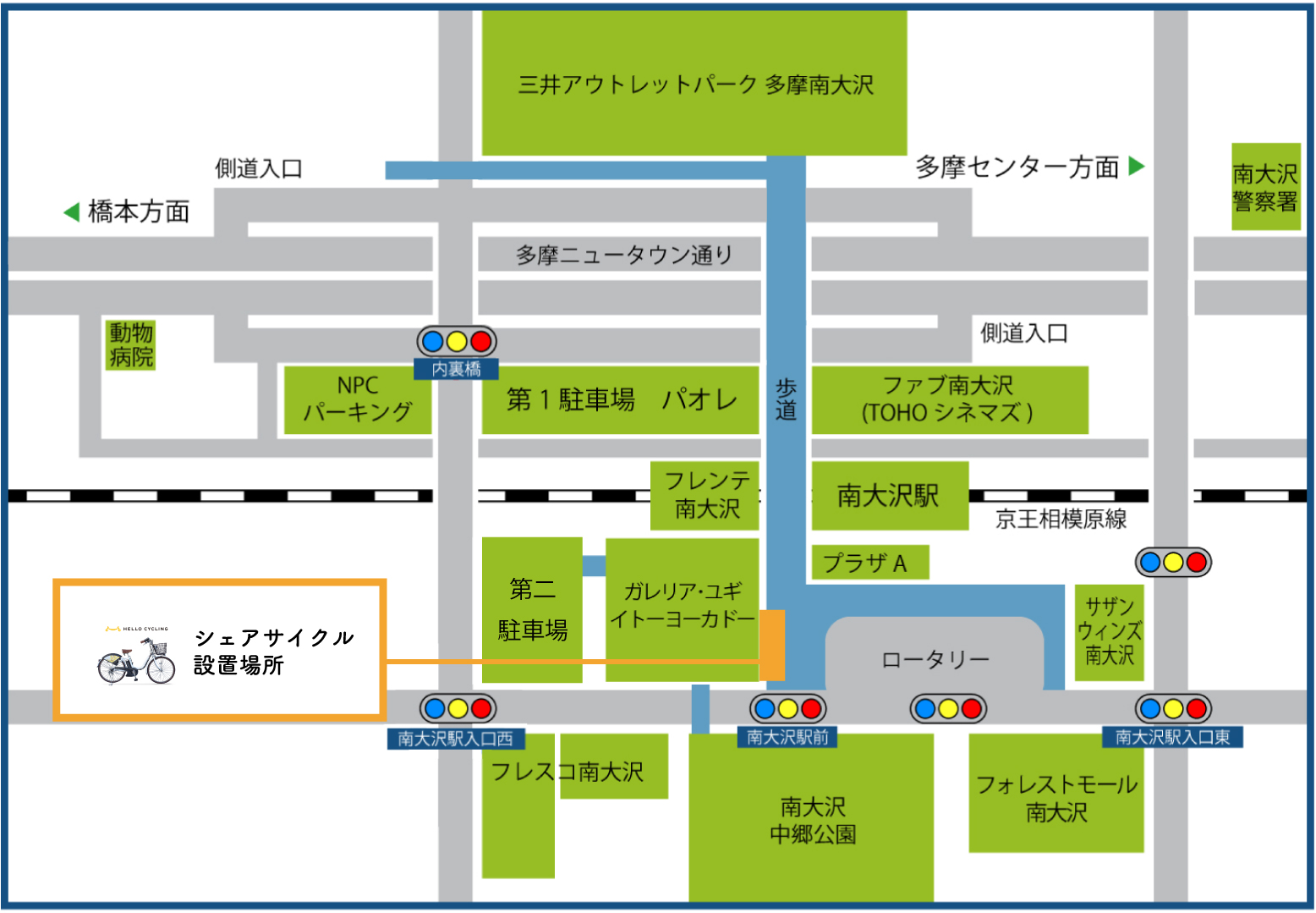 電動自転車へのアクセス